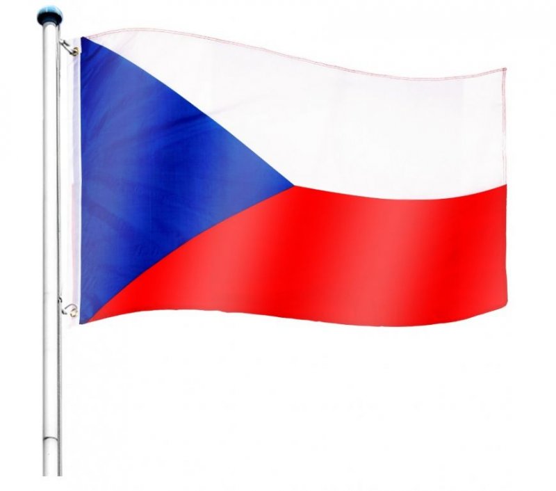 Vlajkový stožár vč. vlajky Česká republika - 650 cm