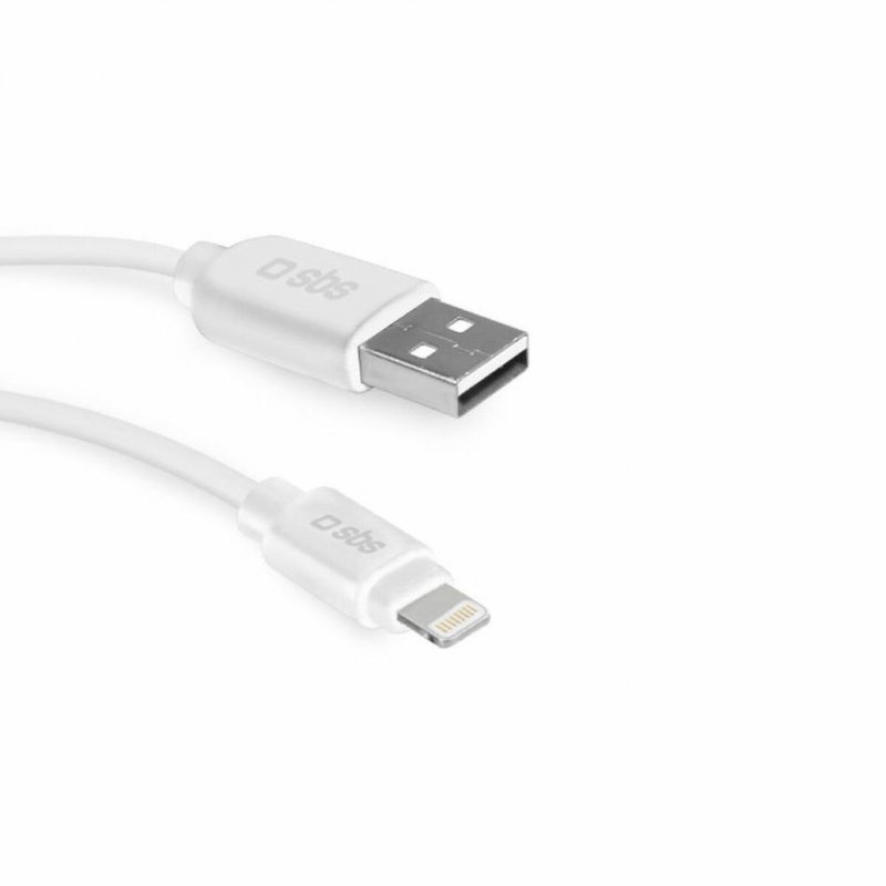Kabel USB na Lightning SBS TECABLEUSBIP52W Bílý (2 m)
