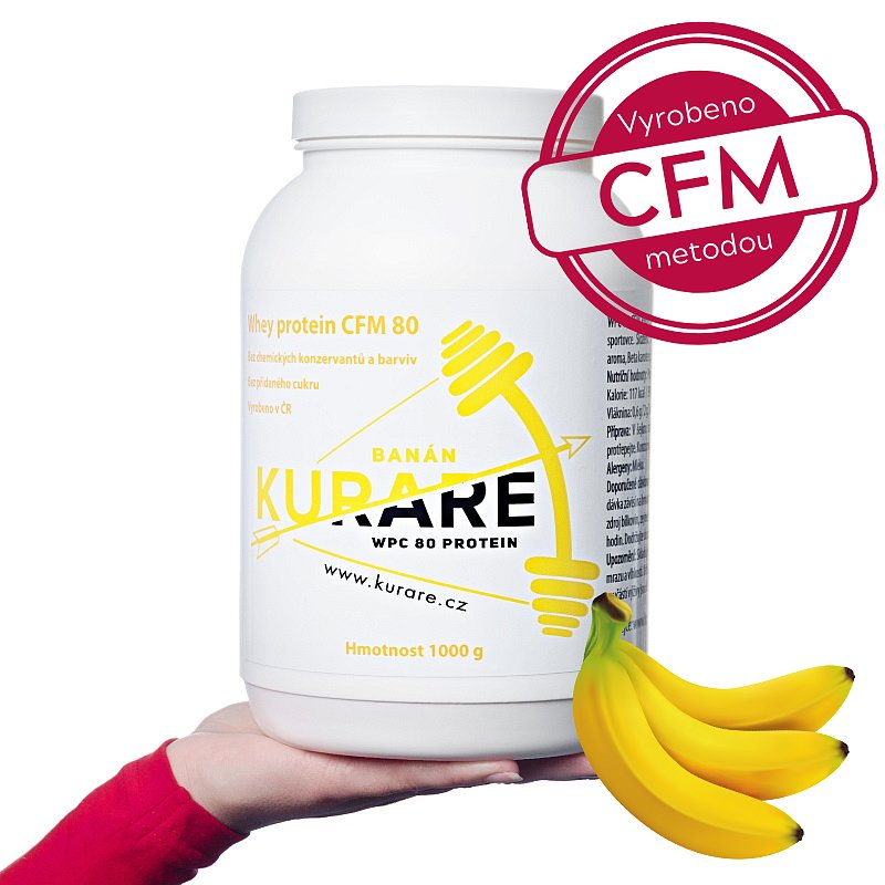 Kurare WPC 80 CFM protein - Banán