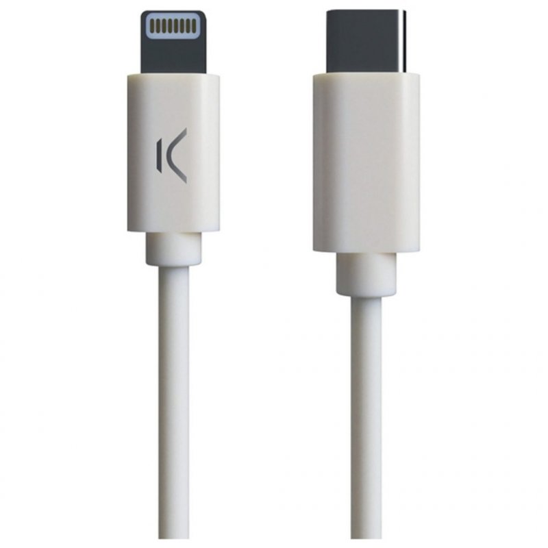 Kabel USB-C na Lightning KSIX MFI (1 m) Bílý