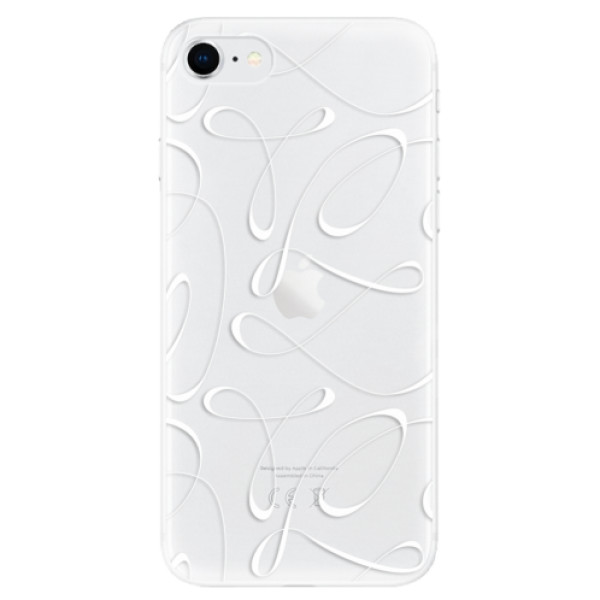 Odolné silikonové pouzdro iSaprio - Fancy - white - iPhone SE 2020