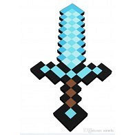 Minecraft meč - malý (Modrý)
