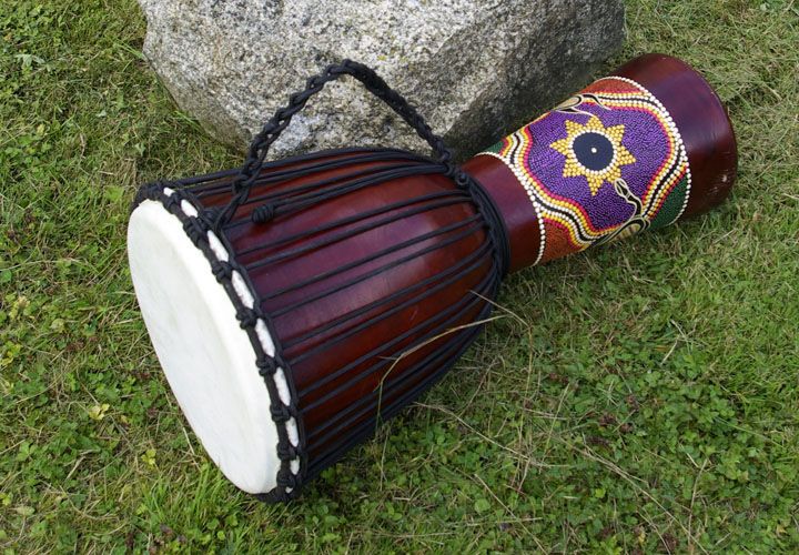 Africký buben Djembe - 70 cm - ručně malovaný