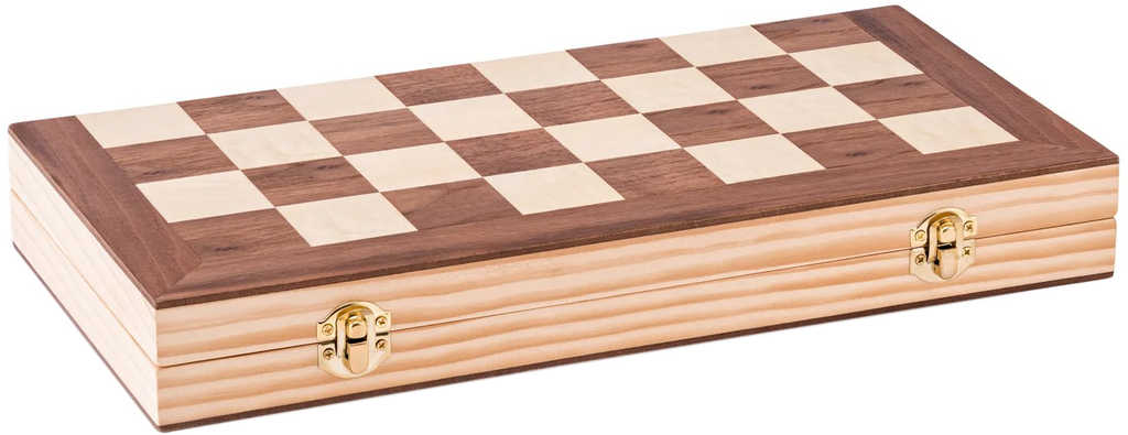 DŘEVO Hra Královské šachy Popular v dřevěném boxu *SPOLEČENSKÉ HRY*