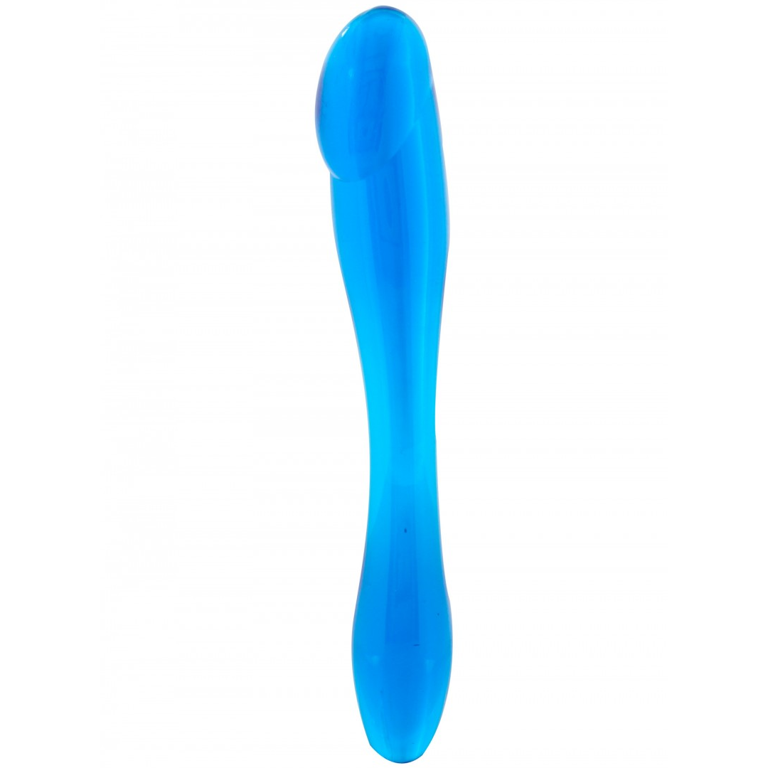 Oboustranný modrý masturbátor Penis Probe