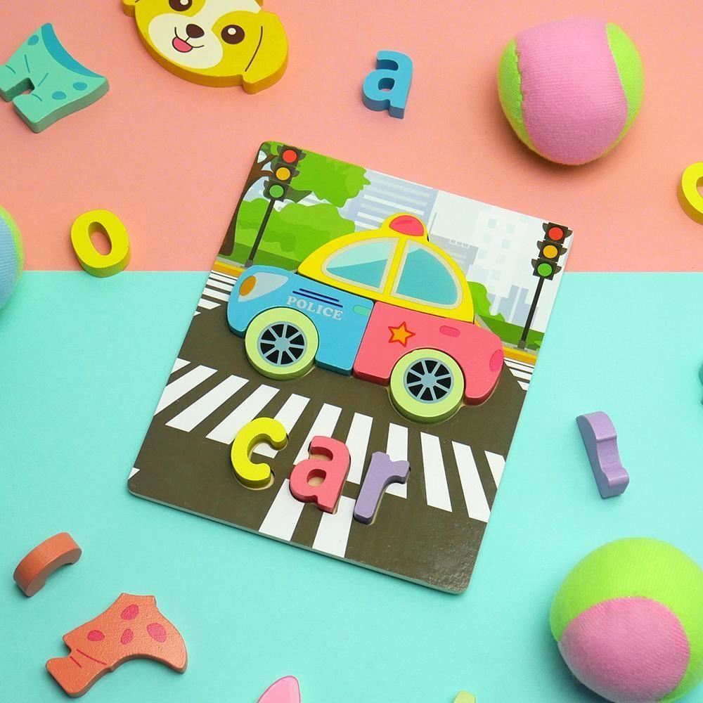 4Leaders Hračky - Anglické puzzle pro nejmenší - autíčko