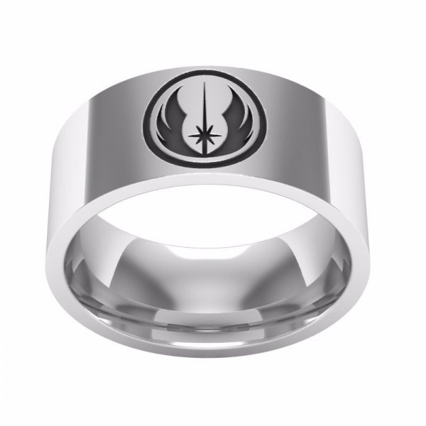 Ocelový prsten Star Wars - Jedi - Velikost: - 13