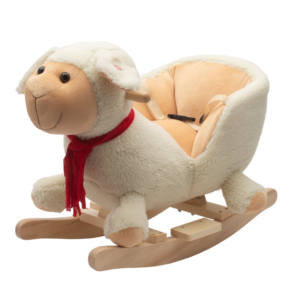 Houpací hračka se zvuky PlayTo ovečka (poškozený obal) - bílá