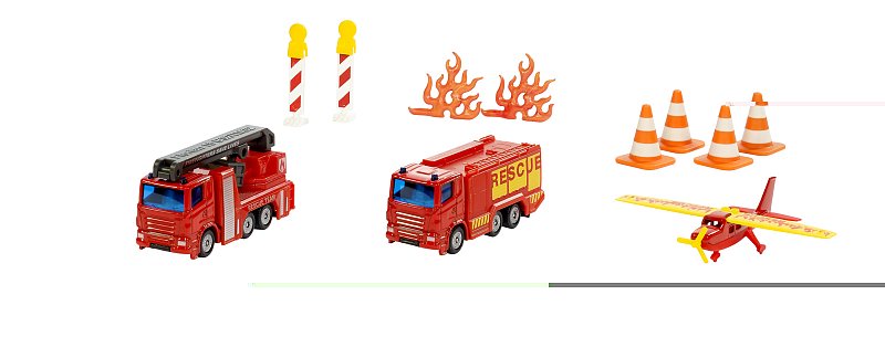 SIKU Super - Set hasičská vozidla a příslušenství