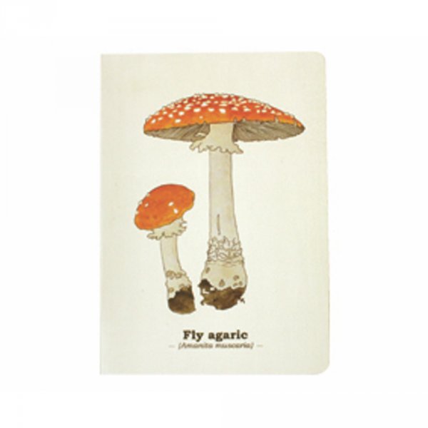 Gift Republic Ecologie - Poznámkový blok A5 s houbami