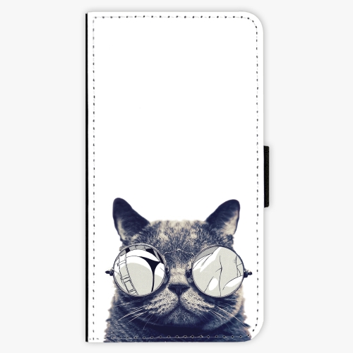 Flipové pouzdro iSaprio - Crazy Cat 01 - Samsung Galaxy J7 2017