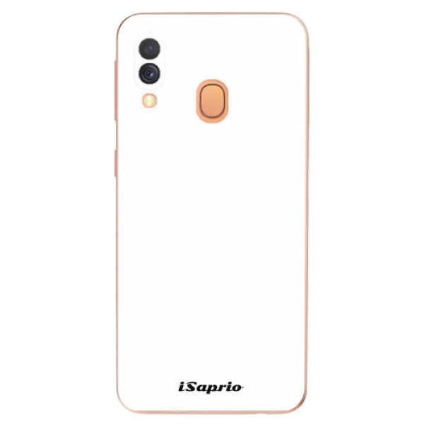 Odolné silikonové pouzdro iSaprio - 4Pure - bílý - Samsung Galaxy A40