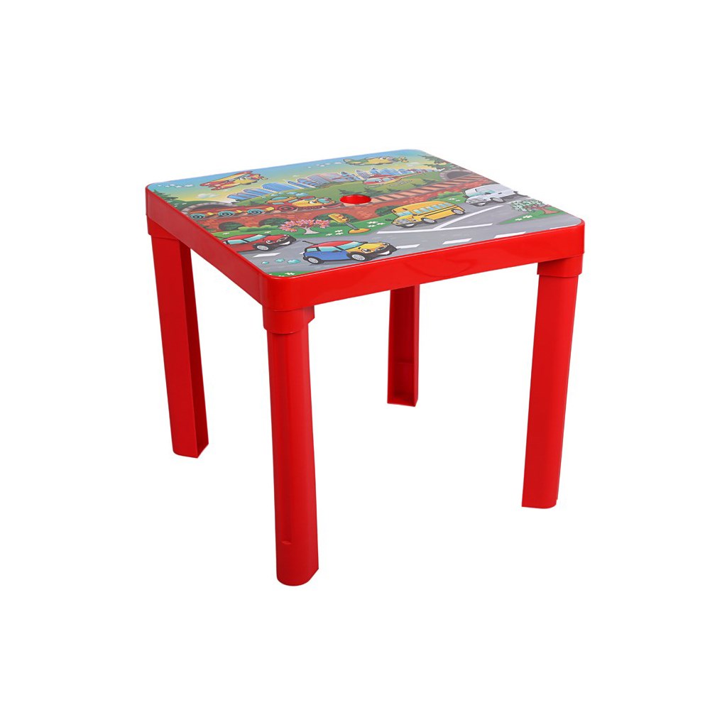 Dětský zahradní nábytek - Plastový stůl - červený - červená