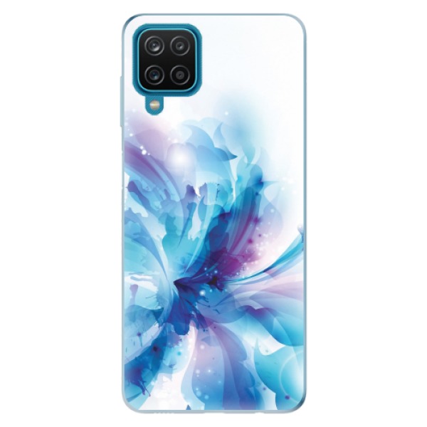 Odolné silikonové pouzdro iSaprio - Abstract Flower - Samsung Galaxy A12