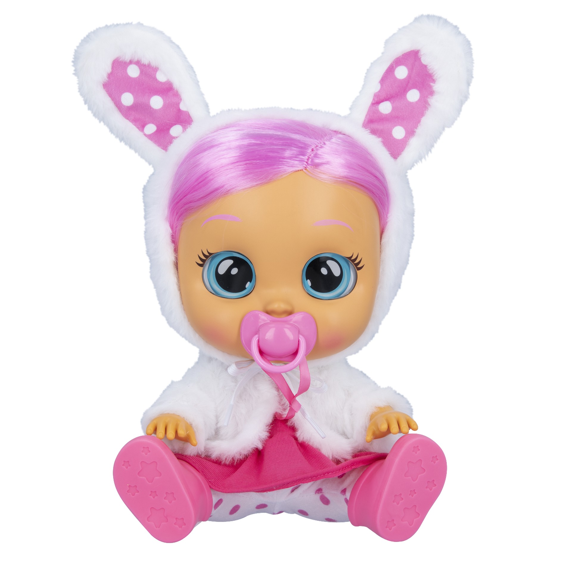 Cry Babies - interaktivní panenka s opravdovými vlásky DRESSY CONEY - 30 cm