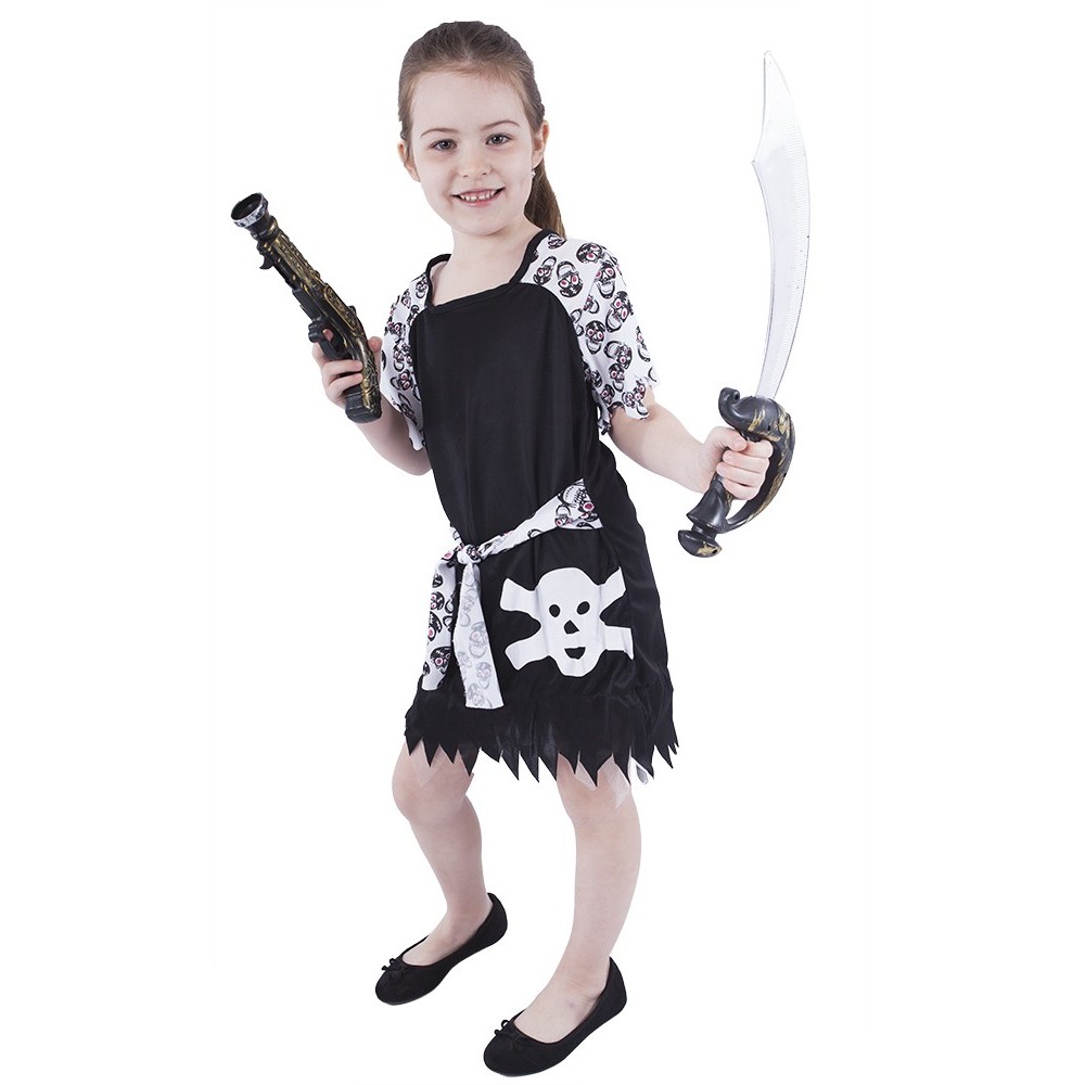 Dětský kostým Pirátka s lebkou Halloween (M)