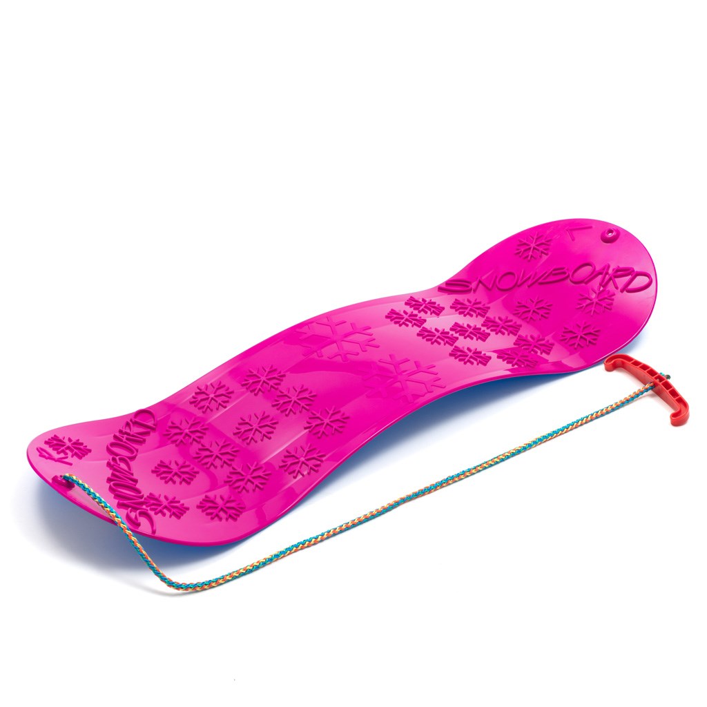 Dětský kluzák na sníh Baby Mix SNOWBOARD 72 cm - růžová