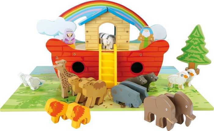Small Foot Hrací set dřevěná Noemova archa