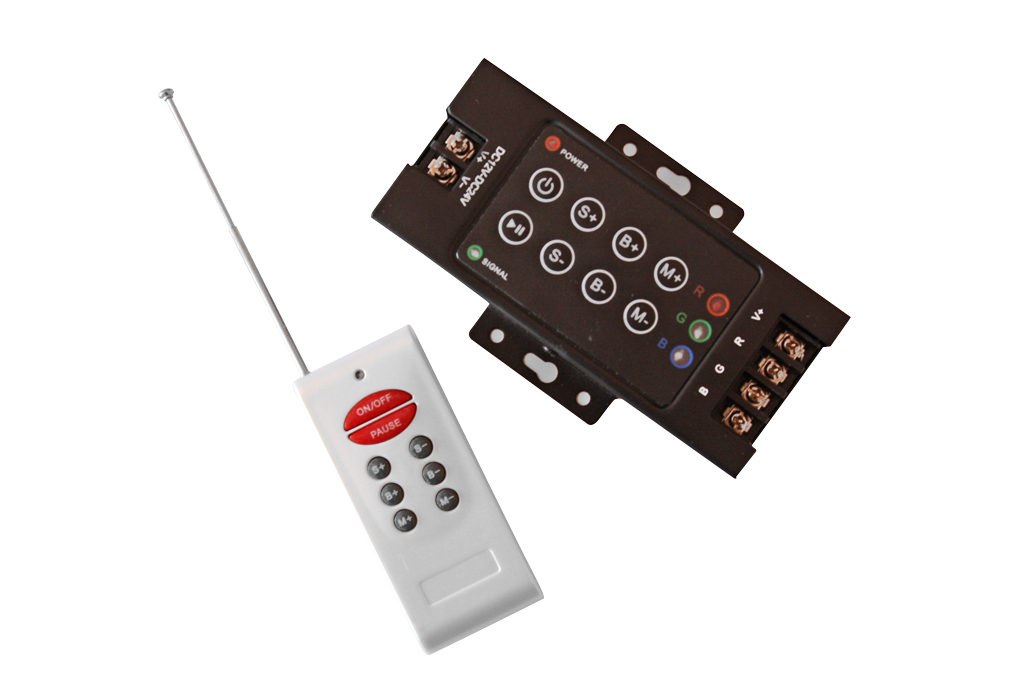 ELite ovladač pro LED svítící pásky, 12-24V, RGB, RF