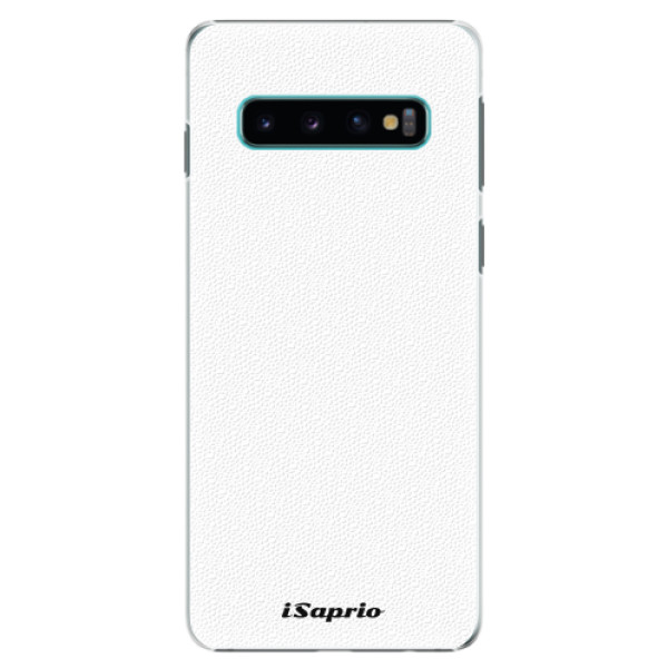Plastové pouzdro iSaprio - 4Pure - bílý - Samsung Galaxy S10