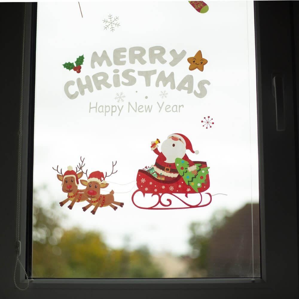 4Leaders Hračky - Vánoční nálepky na okno - Santa Claus