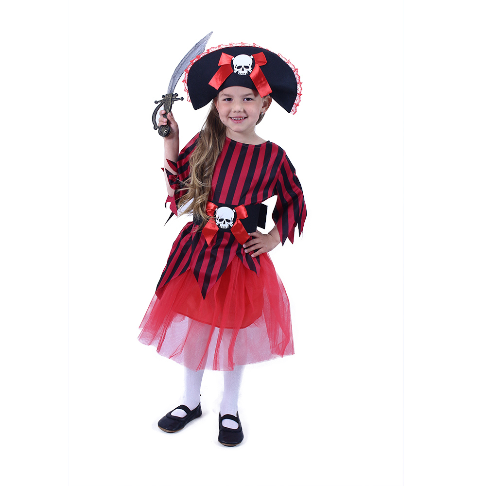 Dětský kostým pirátka s kloboukem (S)