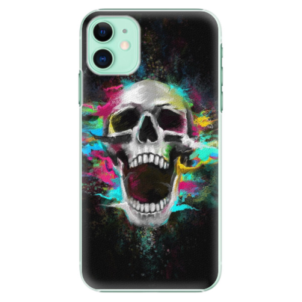 Plastové pouzdro iSaprio - Skull in Colors - iPhone 11