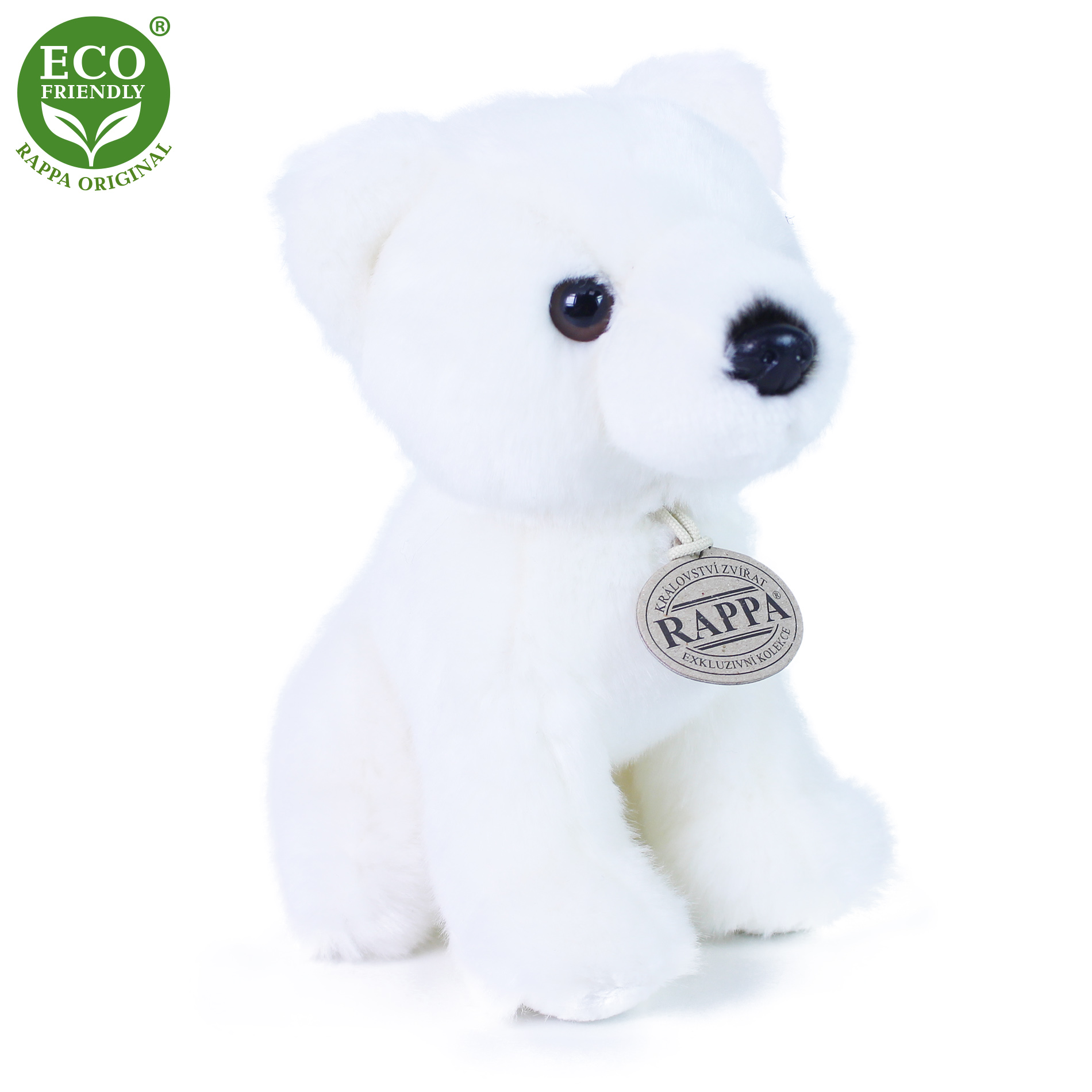 Rappa Eco-Friendly - Plyšový medvěd bílý 18 cm