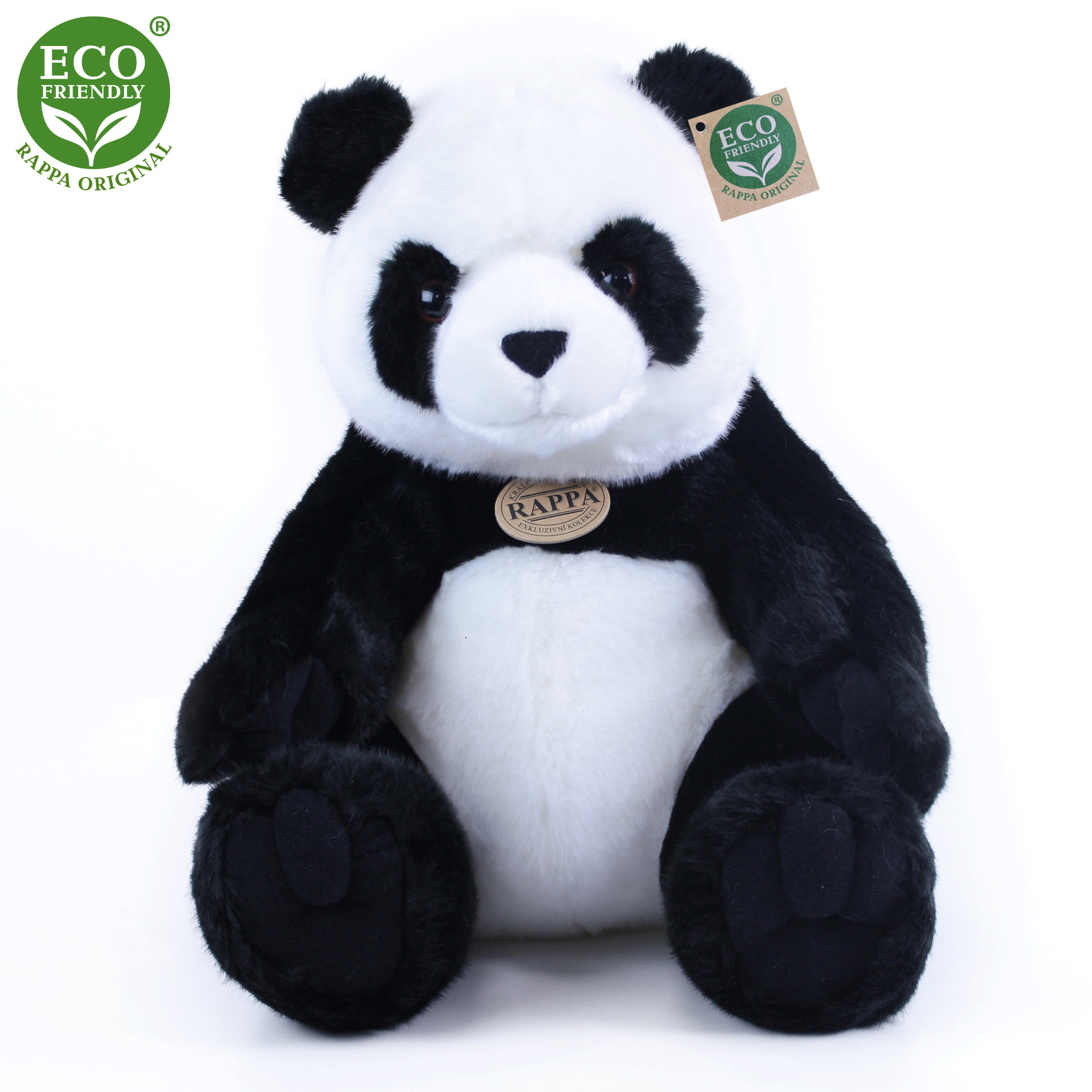 Plyšová panda sedící 31 cm ECO-FRIENDLY