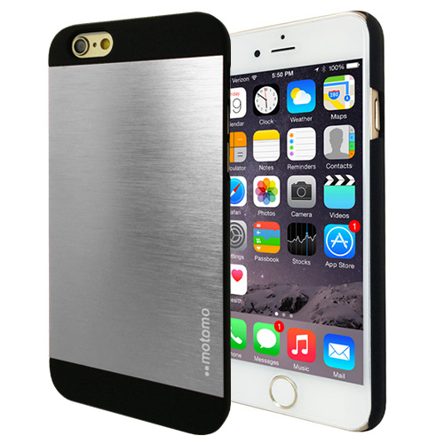 Hliníkový kryt / pouzdro Motomo pro iPhone 6 stříbrný