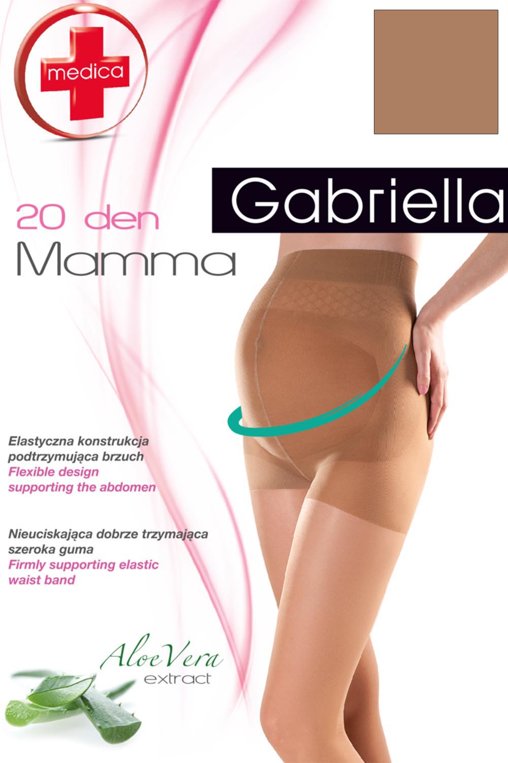 Těhotenské punčochové kalhoty Gabriella Medica Mamma 20 Code 108