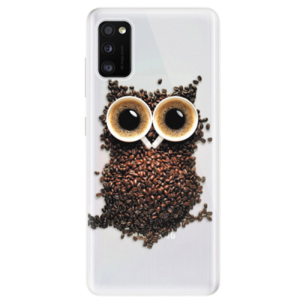 Odolné silikonové pouzdro iSaprio - Owl And Coffee - Samsung Galaxy A41