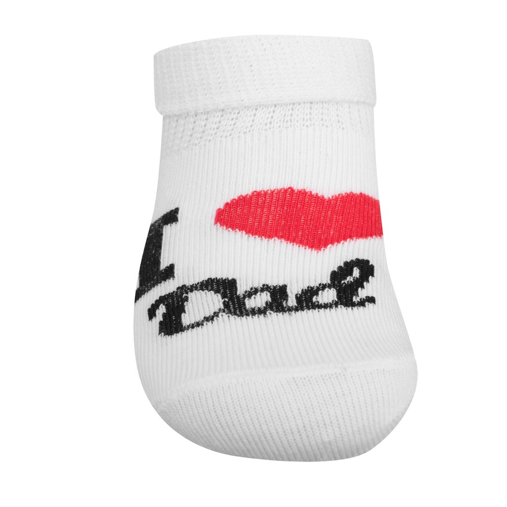 Kojenecké - bavlněné ponožky New Baby I Love Mum and Dad - bílá/56 (0-3m)