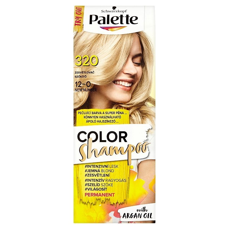 Palette Schwarzkopf Color Shampoo barva na vlasy Zesvětlovač 320