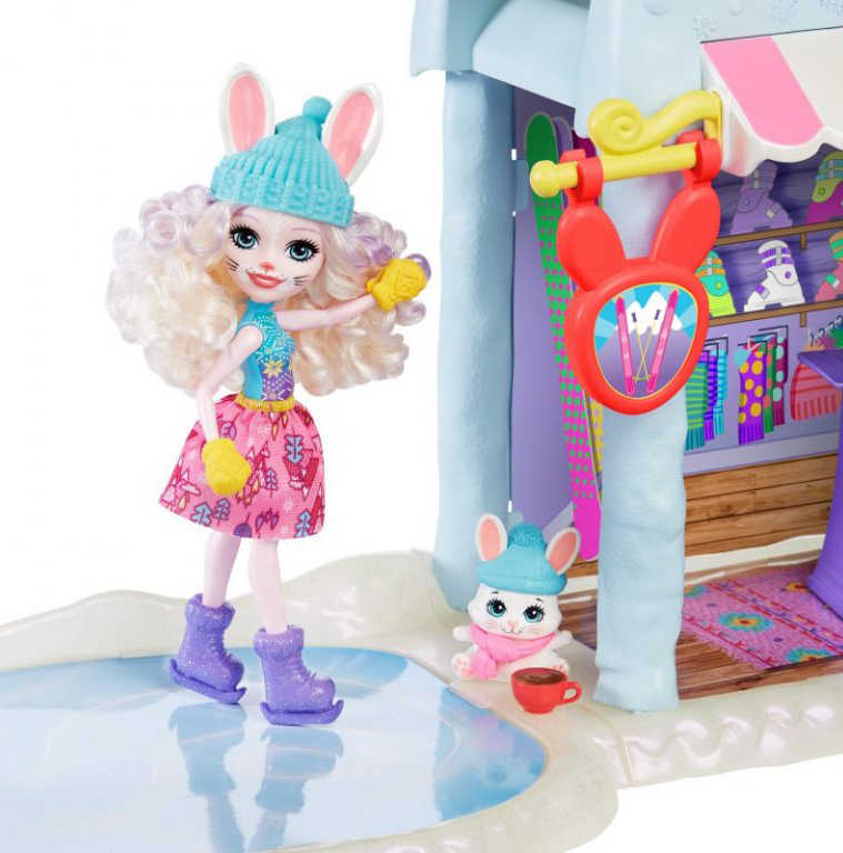 MATTEL Enchantimals horská chata herní set panenka s doplňky plast