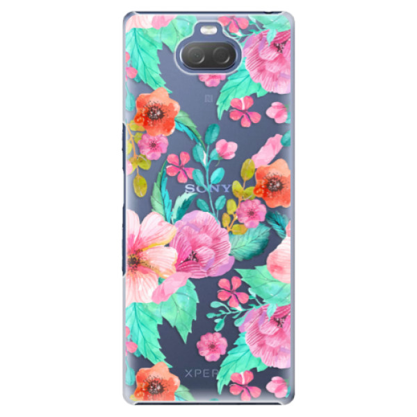 Plastové pouzdro iSaprio - Flower Pattern 01 - Sony Xperia 10 Plus