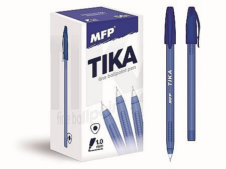 Kuličkové pero Tika 107 - modré (DS = 50 ks)