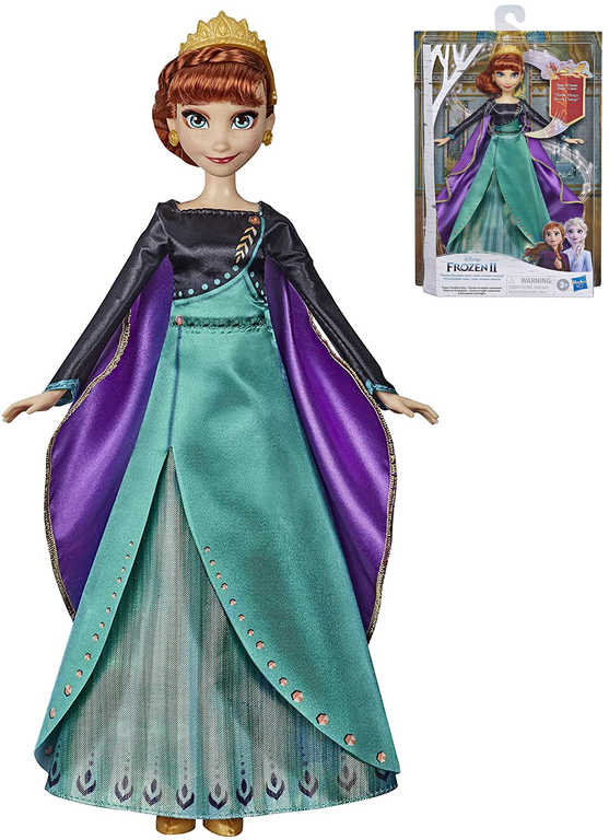 HASBRO Panenka Anna Frozen 2 (Ledové království) zpívá na baterie Světlo Zvuk