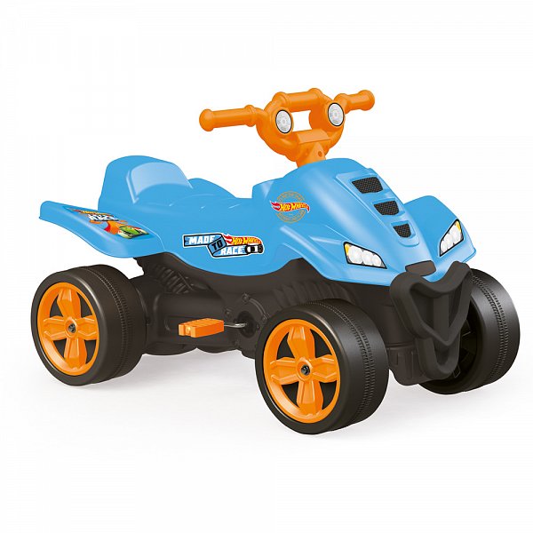 Dolu Pedalless Toys - Dětská šlapací čtyřkolka modrá Hot Wheels