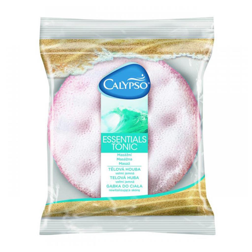 Mycí masážní houba Essentials Tonic Calypso - růžová