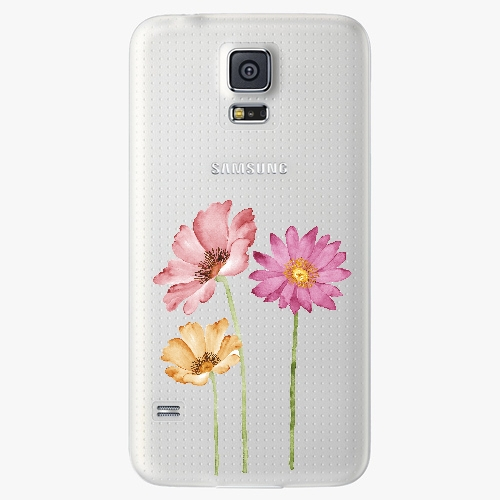 Plastový kryt iSaprio - Three Flowers - Samsung Galaxy S5