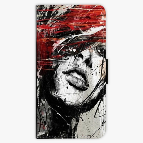 Flipové pouzdro iSaprio - Sketch Face - iPhone 7