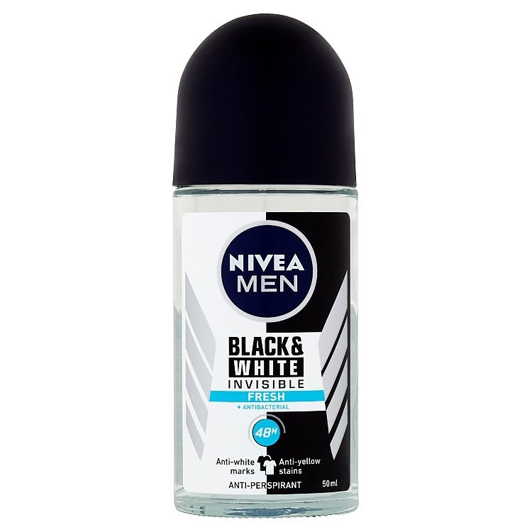 Men Black & White Invisible Fresh Kuličkový antiperspirant 50 ml