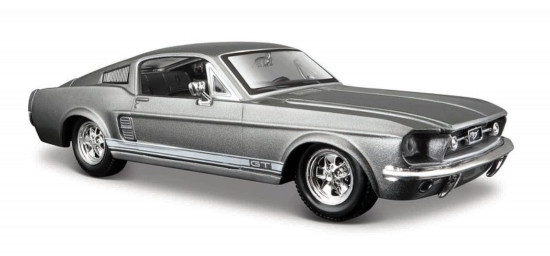 Maisto Ford - 1967 Ford Mustang GT, metal šedá, 1:24