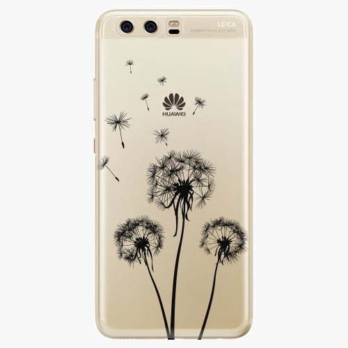 Plastový kryt iSaprio - Three Dandelions - black - Huawei P10