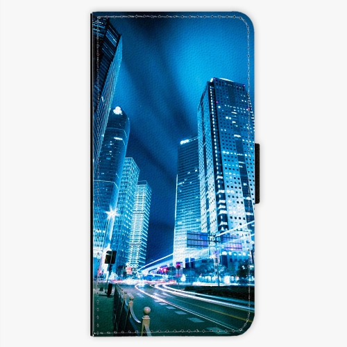 Flipové pouzdro iSaprio - Night City Blue - Samsung Galaxy S7 Edge