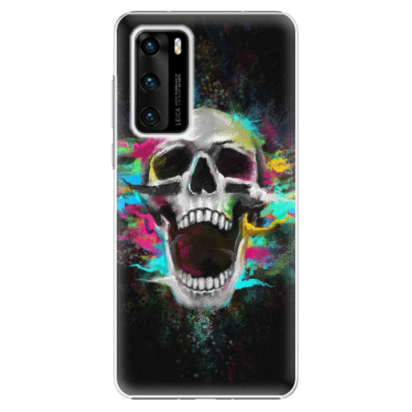 Plastové pouzdro iSaprio - Skull in Colors - Huawei P40