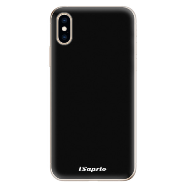 Odolné silikonové pouzdro iSaprio - 4Pure - černý - iPhone XS