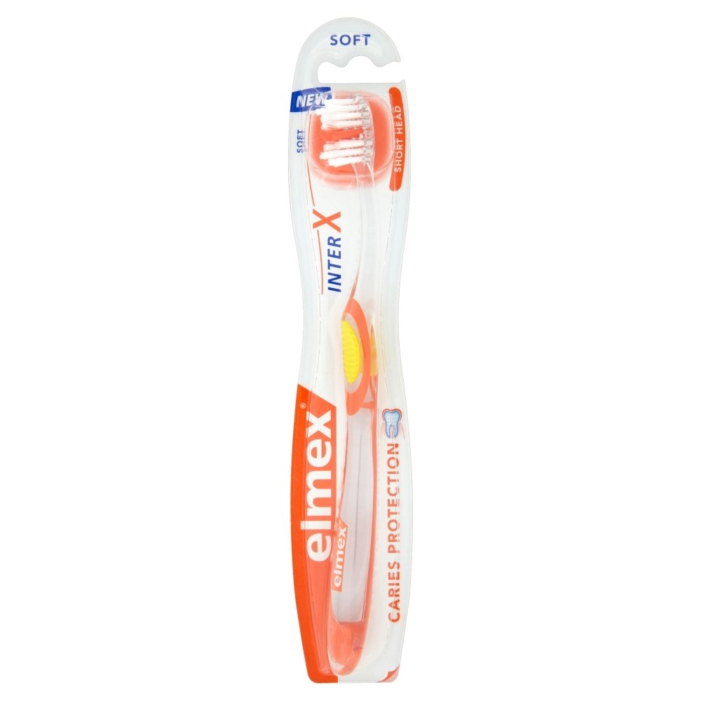 Caries Protection InterX Soft zubní kartáček s krátkou hlavou, měkký