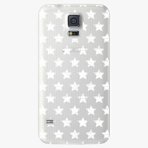 Plastový kryt iSaprio - Stars Pattern - white - Samsung Galaxy S5